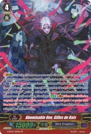 Abominable One, Gilles de Rais (G-BT07/S29EN) [Glorious Bravery of Radiant Sword]