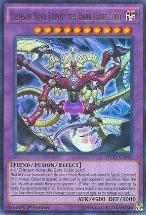 Crimson Nova Trinity the Dark Cubic Lord [MVP1-EN040] Ultra Rare