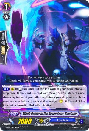 Witch Doctor of the Seven Seas, Raistutor (G-BT08/091EN) [Absolute Judgment]