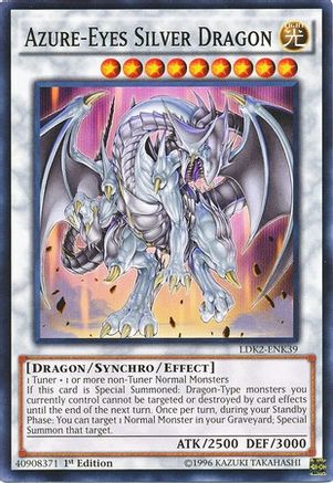 Azure-Eyes Silver Dragon [LDK2-ENK39] Common