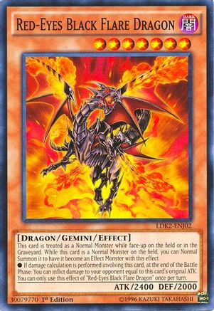 Red-Eyes Black Flare Dragon [LDK2-ENJ02] Common