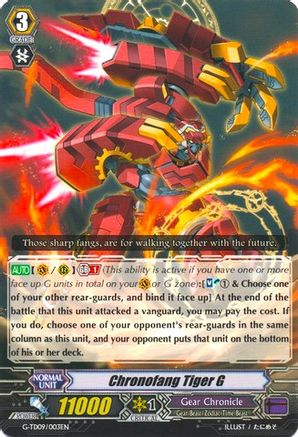 Chronofang Tiger G (G-TD09/003EN) [True Zodiac Time Beasts]