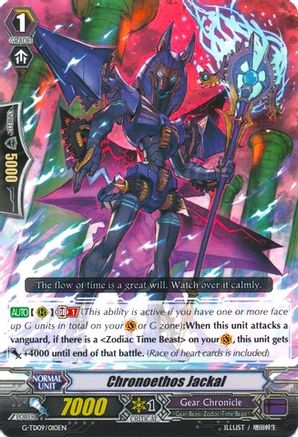 Chronoethos Jackal (G-TD09/010EN) [True Zodiac Time Beasts]