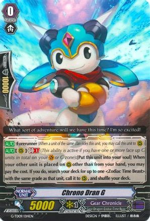 Chrono Dran G (G-TD09/014EN) [True Zodiac Time Beasts]