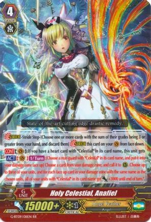 Holy Celestial, Anafiel (G-BT09/011EN) [Divine Dragon Caper]