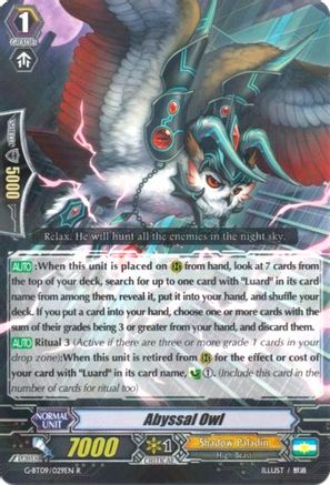 Abyssal Owl (G-BT09/029EN) [Divine Dragon Caper]