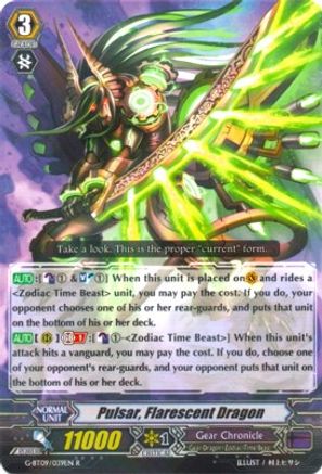 Pulsar, Flarescent Dragon (G-BT09/039EN) [Divine Dragon Caper]