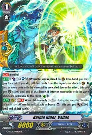 Kelpie Rider, Vallas (G-BT09/044EN) [Divine Dragon Caper]