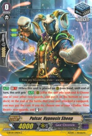 Pulsar, Hypnosis Sheep (G-BT09/091EN) [Divine Dragon Caper]