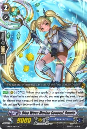 Blue Wave Marine General, Damia (G-BT09/093EN) [Divine Dragon Caper]