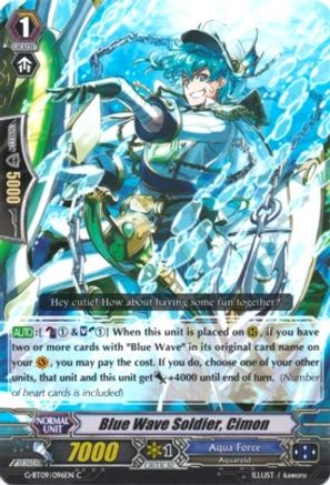 Blue Wave Soldier, Cimon (G-BT09/096EN) [Divine Dragon Caper]