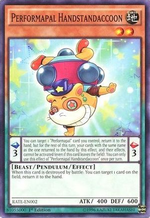 Performapal Handstandaccoon [RATE-EN002] Common