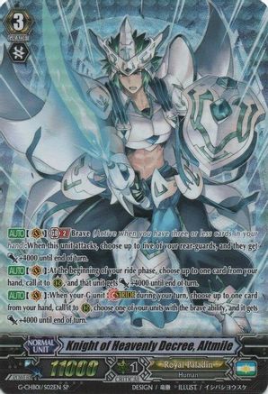 Knight of Heavenly Decree, Altmile (SP) (G-CHB01/005EN) [TRY3 NEXT]