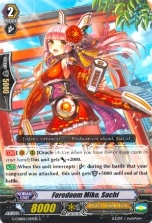 Foredoom Miko, Sachi (G-CHB02/047EN) [We ARE!!! Trinity Dragon]