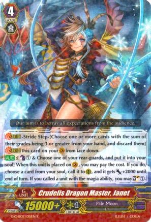 Crudelis Dragon Master, Janet (G-CHB03/015EN) [Rummy Labyrinth Under the Moonlight]