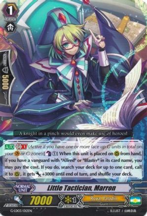Little Tactician, Marron (G-LD03/012EN) [G-Legend Deck Vol.3: The Blaster]