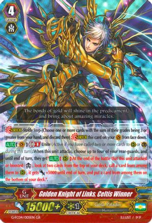 Golden Knight of Links, Celtis Winner (G-FC04/005EN) [Fighters Collection 2017]