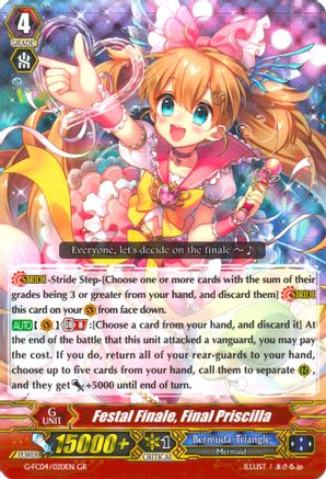 Festal Finale, Final Priscilla (G-FC04/020EN) [Fighters Collection 2017]