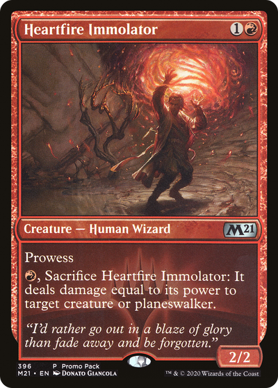 Heartfire Immolator (Promo Pack) [Core Set 2021 Promos]
