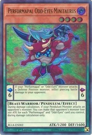 Performapal Odd-Eyes Minitaurus [BLLR-EN002] Ultra Rare
