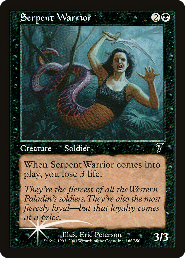 Serpent Warrior (7ED-162★) - 7th Edition Foil