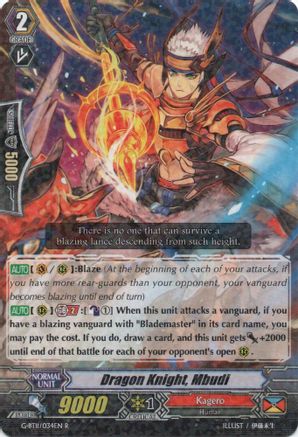 Dragon Knight, Mbudi (G-BT11/034EN) [Demonic Advent]