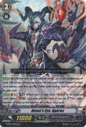 Amon's Eye, Agares (G-BT11/040EN) [Demonic Advent]