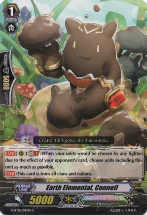 Earth Elemental, Connell (G-BT11/104EN) [Demonic Advent]