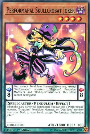 Performapal Skullcrobat Joker [LEDD-ENC08] Common