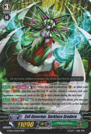 Evil Governor, Darkface Gredora (G-EB02/006EN) [The AWAKENING ZOO]