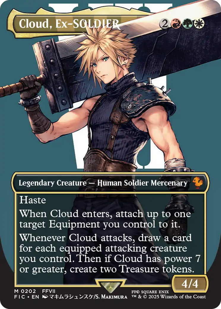Cloud, Ex-SOLDIER [Commander: FINAL FANTASY] (Borderless) Mythic