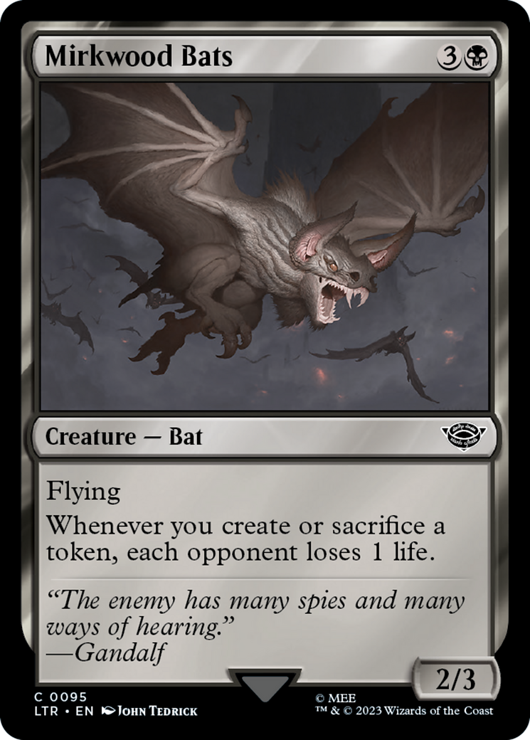Mirkwood Bats (LTR-095) - The Lord of the Rings: Tales of Middle-earth Foil