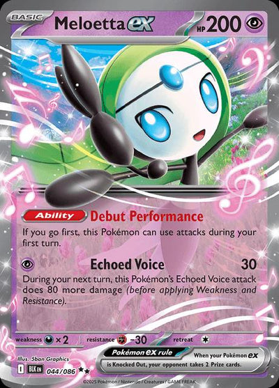 Meloetta ex  044/086 [SV Black Bolt] (Holofoil)