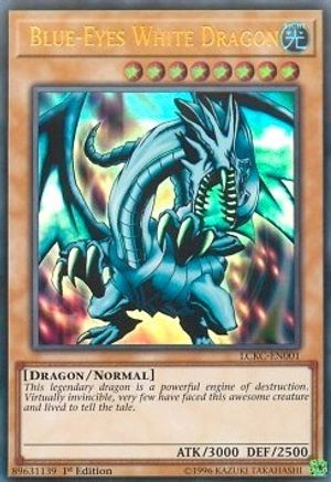 Blue-Eyes White Dragon (Version 1) [LCKC-EN001] Ultra Rare