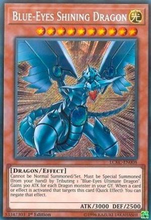 Blue-Eyes Shining Dragon [LCKC-EN008] Secret Rare