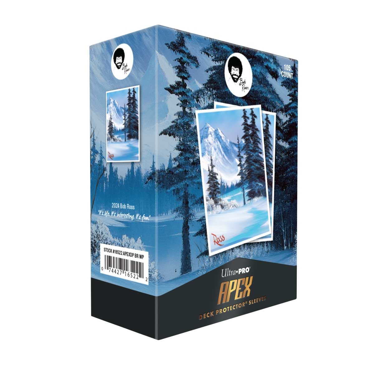 Ultra Pro - Bob Ross APEX Deck Protector Sleeves: Winter Paradise (Standard Sized)