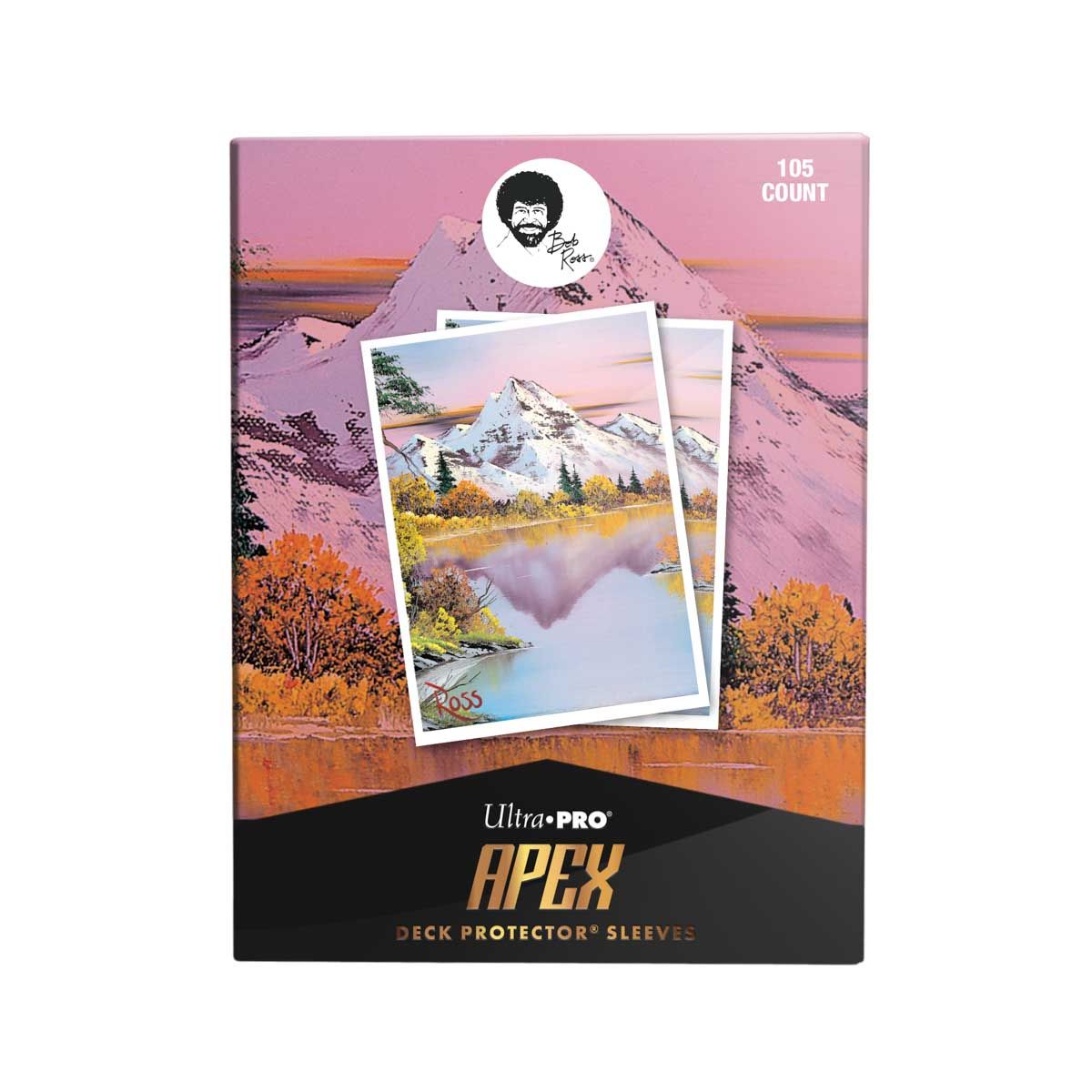 Ultra Pro - Bob Ross APEX Deck Protector Sleeves: Mighty Mountain Lake (Standard Sized)