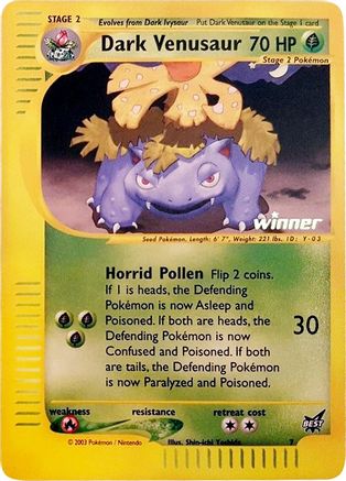 Dark Venusaur (7) (Winner) [Best of Promos]