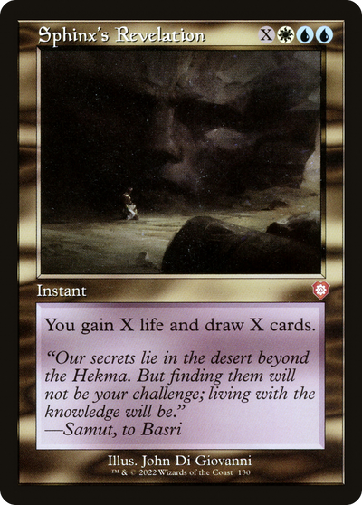 Sphinx's Revelation (Retro) [The Brothers' War Commander]