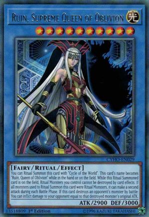 Ruin, Supreme Queen of Oblivion [CYHO-EN029] Rare