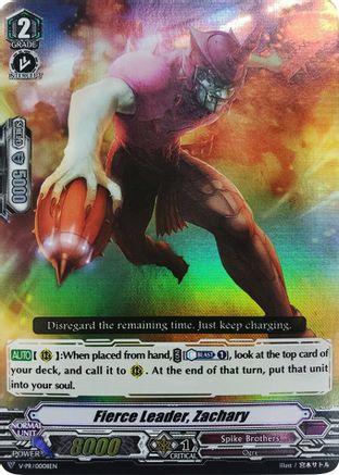 Fierce Leader, Zachary (V-PR/0008EN) [V Promo Cards]