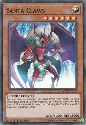 Santa Claws [AC18-EN012] Super Rare