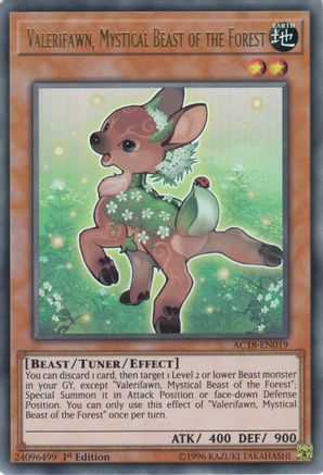 Valerifawn, Mystical Beast of the Forest [AC18-EN019] Ultra Rare