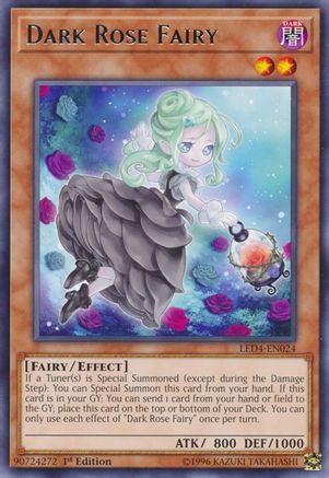 Dark Rose Fairy [LED4-EN024] Rare
