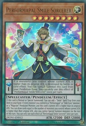 Performapal Smile Sorcerer [DUPO-EN012] Ultra Rare