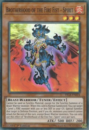 Brotherhood of the Fire Fist - Spirit [FIGA-EN024] Super Rare