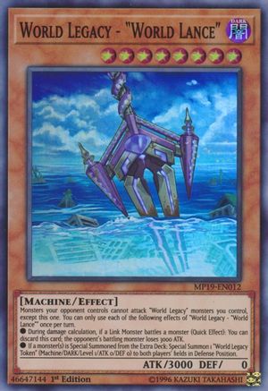 World Legacy - "World Lance" [MP19-EN012] Super Rare