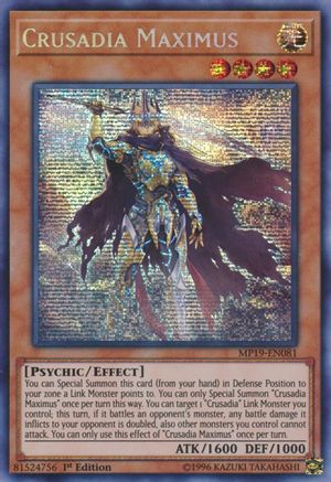 Crusadia Maximus [MP19-EN081] Prismatic Secret Rare