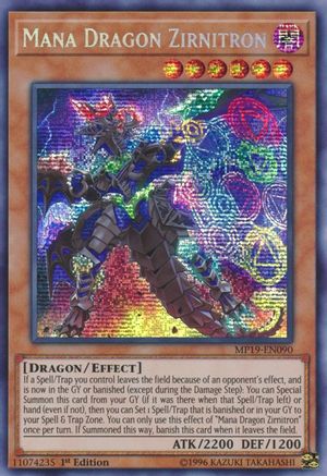 Mana Dragon Zirnitron [MP19-EN090] Prismatic Secret Rare