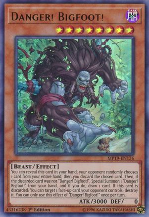 Danger! Bigfoot! [MP19-EN136] Ultra Rare